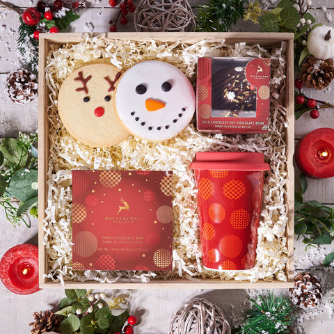 Simply Sweet Christmas Basket, chocolate gift, chocolate, holiday gift, holiday, christmas gift, christmas