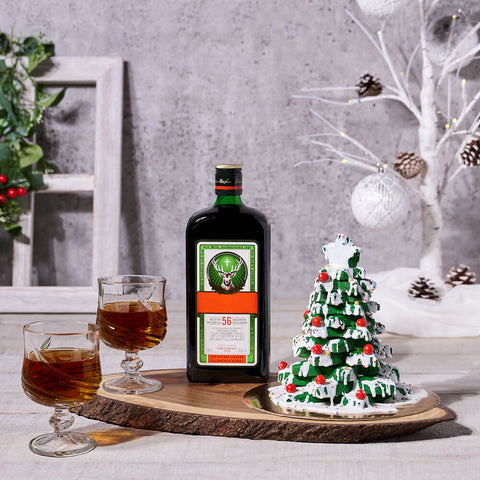 Spirits & Holiday Tree Cookie Gift Set, christmas gift, christmas, holiday gift, holiday, liquor gift, liquor, spirits gift, spirits
