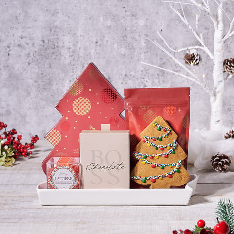 Sweet Holiday Wishes Gift Basket, christmas gift, christmas, holiday gift, holiday, chocolate gift, chocolate, gourmet gift, gourmet