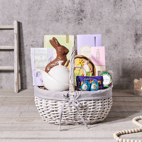 The Classic Easter Gift Basket, easter gift, easter, gourmet gift, gourmet, tea gift, tea, chocolate gift, chocolate