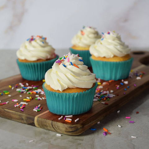 Vanilla Cupcakes With Sprinkles