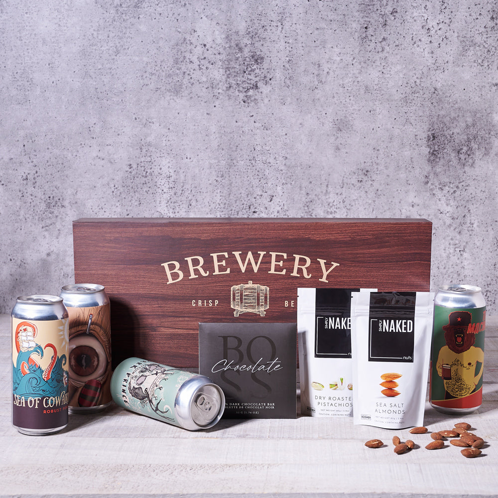 Craft Brews & Bites Gift Set, beer gifts, nuts