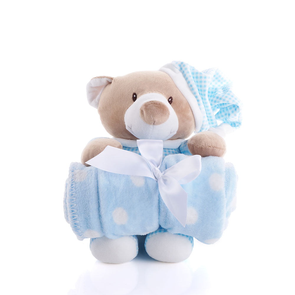 Oscar Nighttime Bear & Blanket, Baby Toys, Toy Plushy, Baby Gifts, Canada Delivery