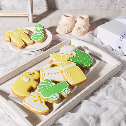 cookies,  Canada Delivery,  baby, cookie gift box delivery canada, yellow welcome cookie gift box, toronto