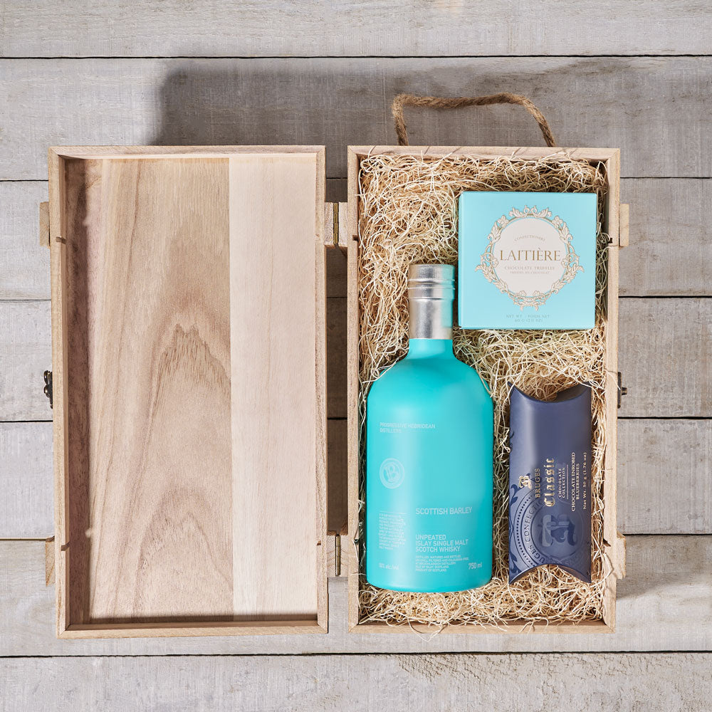 The Straightforward Liquor Gift Box, Gourmet Gift Baskets, Liquor Gift Baskets, Chocolate Gift Baskets, Canada Delivery